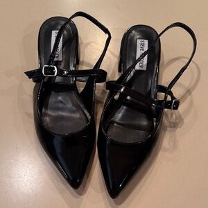 Steve Madden Black Patent Leather Flat